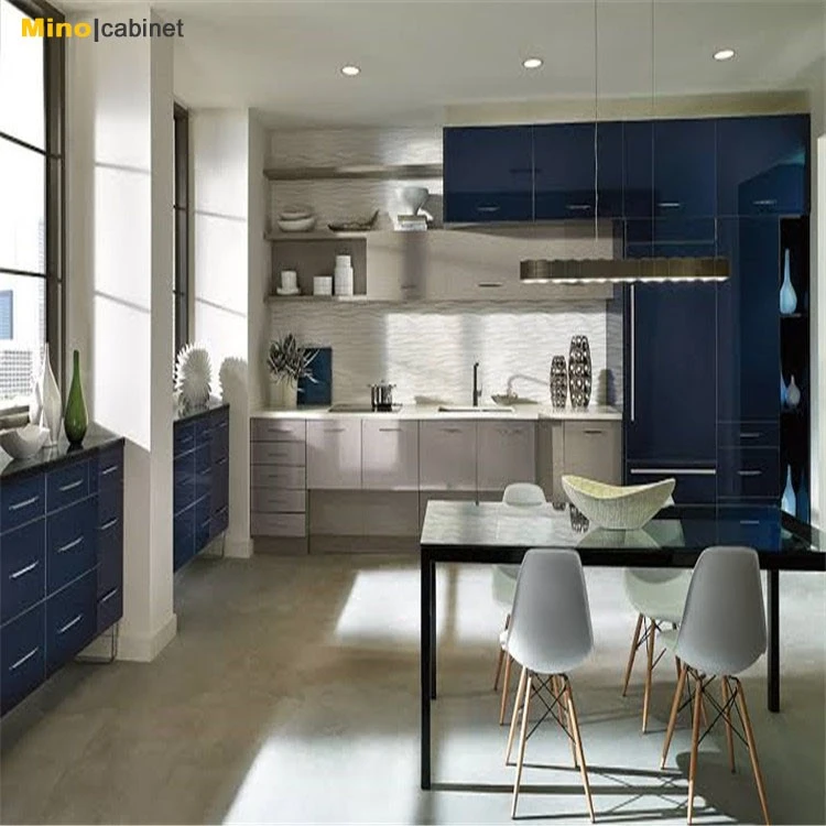 blue antique kitchen cabinets (2)